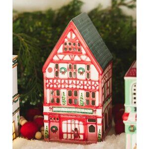 Anthropologie Ceramic Holiday House London Pub NWT